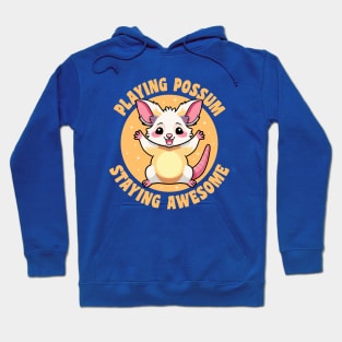 Playing Possum Staying Awesome Hoodie